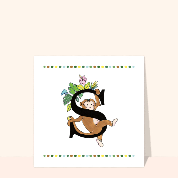 Abécédaire S comme Singe