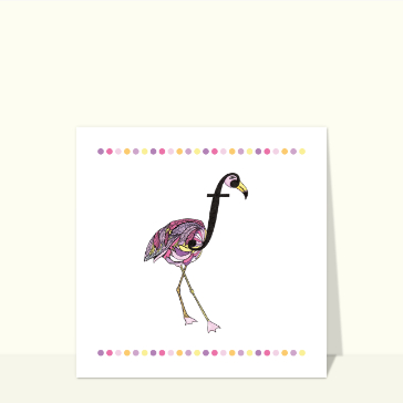 Abécédaire F comme flamant