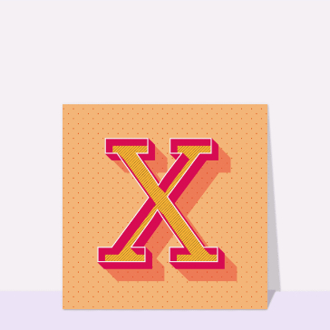 Le X orange
