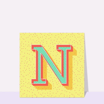 Le N en jaune