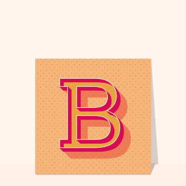 Carte B orange