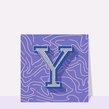 Carte Le Y en bleu