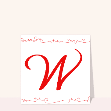 La carte du W