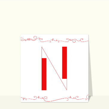 Carte La carte du N