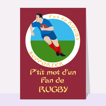 Ptit mot d un fan de rugby