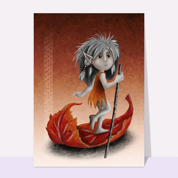 Fee sur une barque