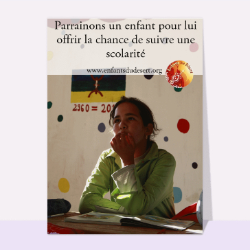 Parrainons la scolarité d'un enfant