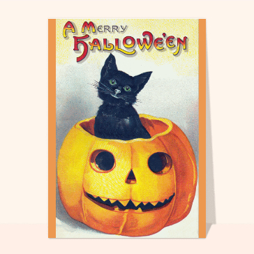Cartes pour Halloween et Toussaint : A merry Halloween