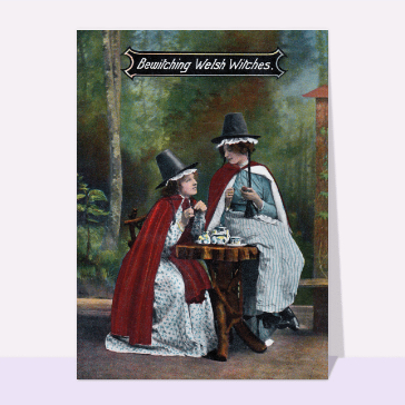 Cartes pour Halloween et Toussaint : Bewitching Welsh Witches