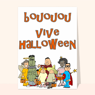 Cartes pour Halloween et Toussaint : Vive Halloween