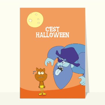 Cartes pour Halloween et Toussaint : Fantôme pirate d'halloween