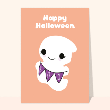 Boo le petit fantôme de halloween