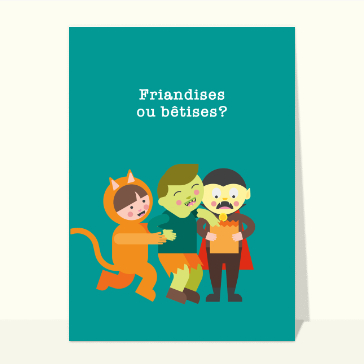 Friandises ou bêtises pour Halloween
