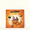Cartes Halloween pour enfants pour votre texte