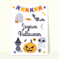 Cartes Halloween pour enfants pour votre texte