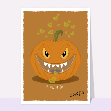 Malicieuse citrouille Cartes Halloween pour enfants