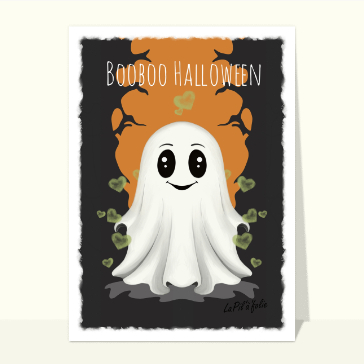 BooBoo le petit fantôme Cartes Halloween pour enfants