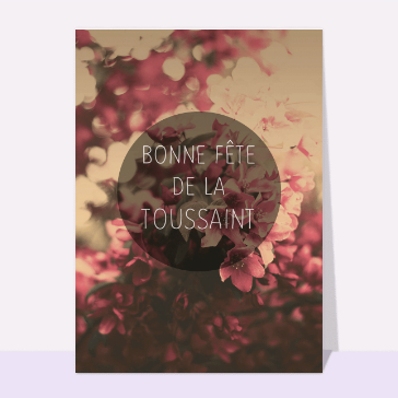 Cartes pour Halloween et Toussaint : Bonne fête de la Toussaint