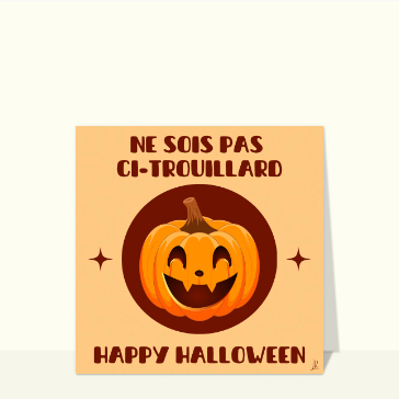Citrouille souriante pour une Halloween joyeuse
