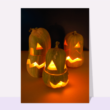 Cartes pour Halloween et Toussaint : Des citrouilles pour halloween