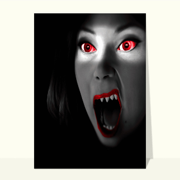carte halloween : Vampire pour halloween