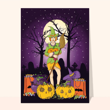 Madame avec ses citrouilles