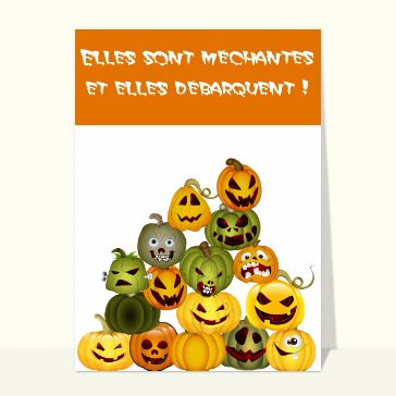 Cartes pour Halloween et Toussaint : Les citrouilles débarquent