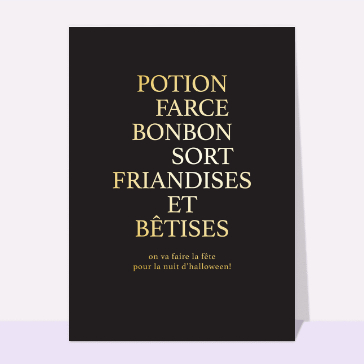 La fête pour halloween