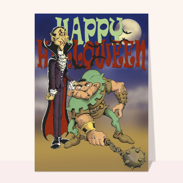 Dracula et son valet pour Halloween