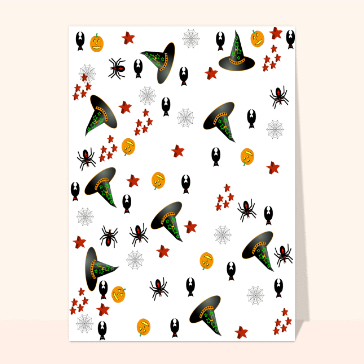 Cartes pour Halloween et Toussaint : Papier peint halloween