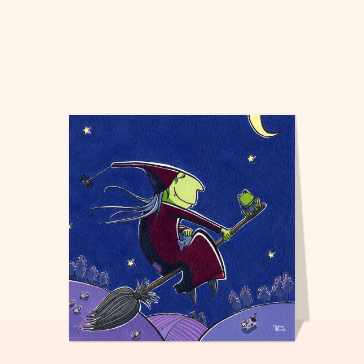 La sorcière et sa grenouille