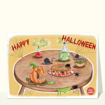Repas effrayant d`Halloween