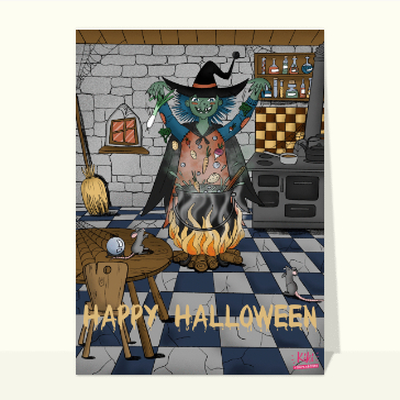 carte halloween : Recette de sorcière