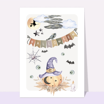 Citrouille pour Halloween cartes halloween