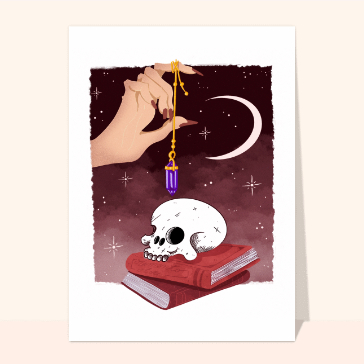 Carte Divination d`halloween