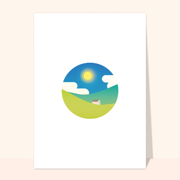 Paysage de printemps dans une bulle