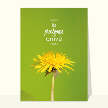 Le printemps est arrivé