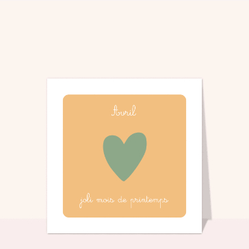 Joli mois de printemps en Avril