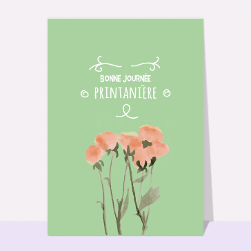 Bonne journée printanière