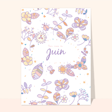 Bon mois de juin au milieu des fleurs