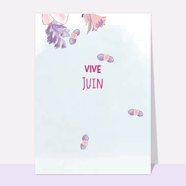 Carte de Juin : Fleurs de Juin