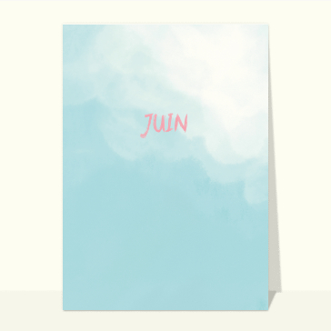 Juin dans le ciel d'été