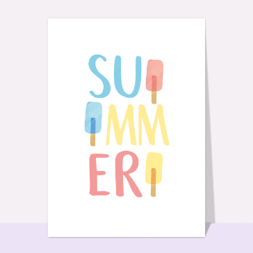 Summer et délicieuses glaces
