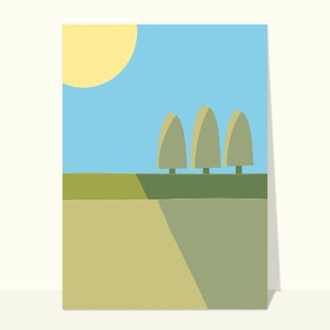 Paysage de campagne en juillet