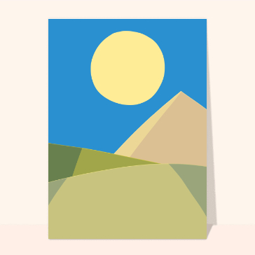 Paysage de montagne en juillet