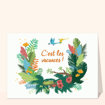Carte postale c`est les vacances