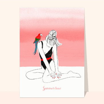 Carte postale Summer love