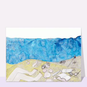 Cartes postales mer agitée