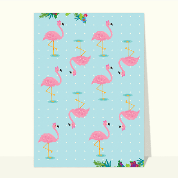 Les flamants roses de l`été