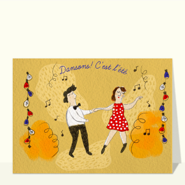 Carte Dansons c`est l`été